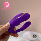 Intimate U-Shaped Vibrator with Remote Control Couple Sex Toy Flexiable Neck Dual-end Stimulation Hands Free Pleasure Foreplay