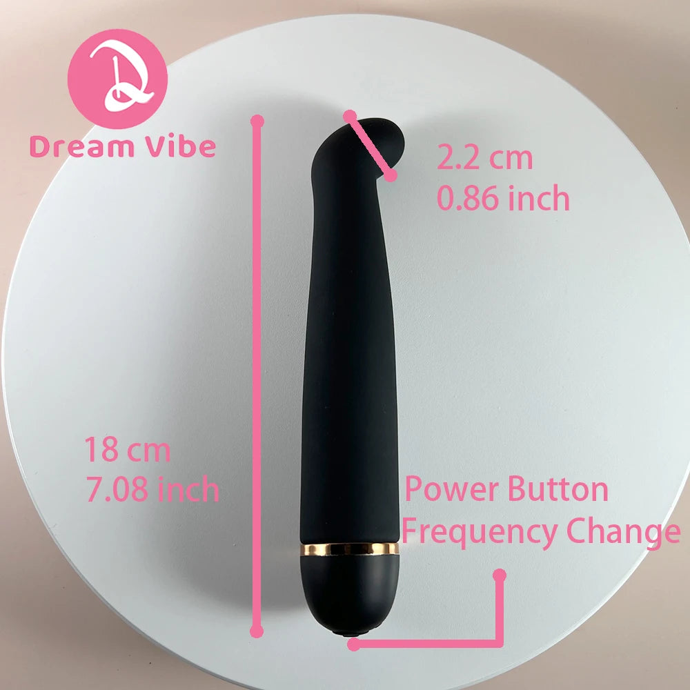 20 Modes Black G-Spot Vibrator by Dream Vibe Slim Shape AA Battery Power Strong Vibrations Sex Toy for Woman Pleasure Penetraton