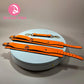 Glow-in-the-dark Handcuffs Ankle Cuffs Bright Orange Beginner's Bondage Play Compatible with Other Restraints Bound Vibe Fun