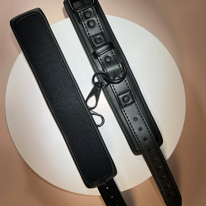 Super Soft Wrist Cuff Hand Cuff by Dream Vibe Black Luxury Fetish Bondage Fun for Woman Men Couple Bedroom Toy PU Leather