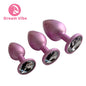 Shiny Pink Anal Plug Collection Round Gem Anal Plug Dreamy pink Anal Trainer Kit Adult Sex Toys for Women Men Sex Gifts SML