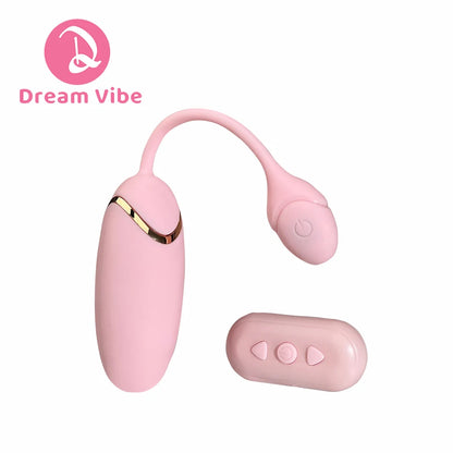 Pink Bullet Egg Vibrator 10 Poweful Modes Remote Control New Sex Toy Women Fantasy Pleasure Penetration G Spot Vaginal Toy Clit