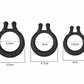 3 Pcs Silicone Cock Ring Set Pennis Ring Soft and Stretchy Sex Toy for Men Enhancer Erection Aid Stay Longer Couple Pleasure
