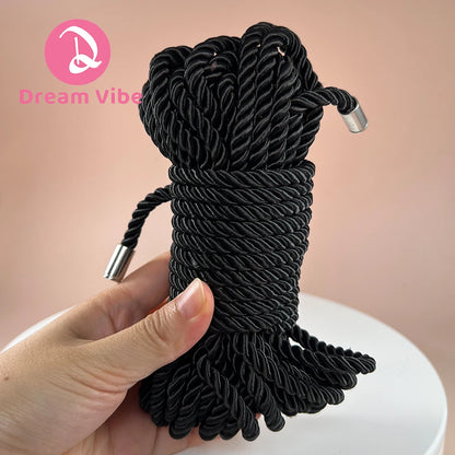 10m Bondage Rope Bound Vibe Soft Binding Rope Kinky Fun Tie Up Sensual Restraint Knot Intimcy BDSM Sex Toy for Women Couple Toy