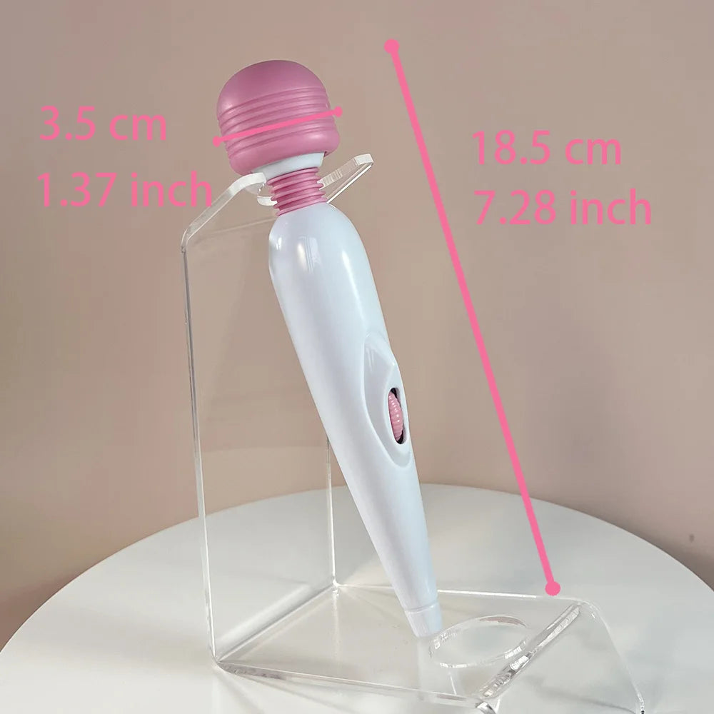 Mini Wand Vibrator Multi-Speed Strong Vibration Adult Sex Toy Woman Pleasure Intimate Clit Nipple Penetration Love Gift Discreet