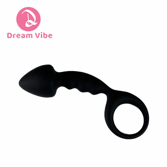 Fishbone Anal Beads Silicone Curve Anal Plug Back Butt Plug Prostate Massager for Men Women Pleasure Penetration Dildo Sex Toy