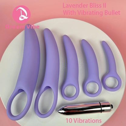 Lavender Bliss 5-Piece Dilator Kit by Dream Vibe Vaginal Muscle Training Strengthen Rejuvenate Anal Plugs Sex Health Toy Pleasur