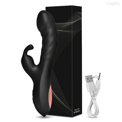 Powerful G Spot Rabbit Vibrator for Women Nipple Clitoris Stimulator Massager Dual Motors Dildo Adult Goods Sex Toys for Female
