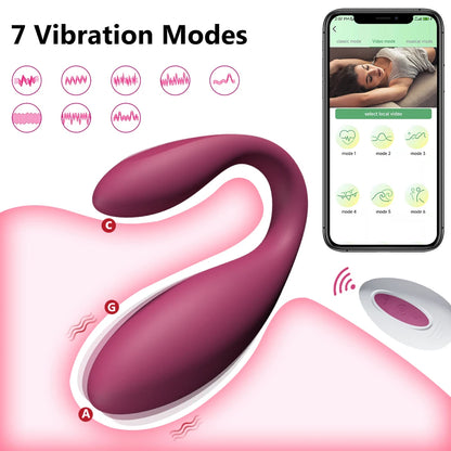 Wireless APP Remote Control G Spot Vibrators Egg Wear Vibrating Panties Double Motor Clitoris Stimulator Sex Toys for Couple