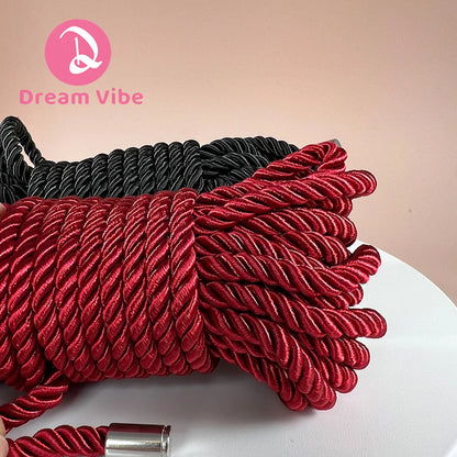 10m Bondage Rope Bound Vibe Soft Binding Rope Kinky Fun Tie Up Sensual Restraint Knot Intimcy BDSM Sex Toy for Women Couple Toy