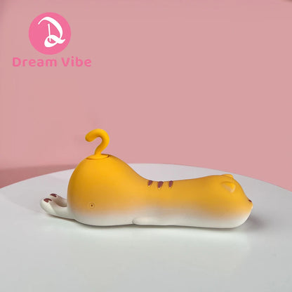 The Kitty Vibrator Cat 10 Suctions 10 Vibration Soft Silicone Material Discreet Cute Women Sex Toy Dildo Penetration G Spot Clit