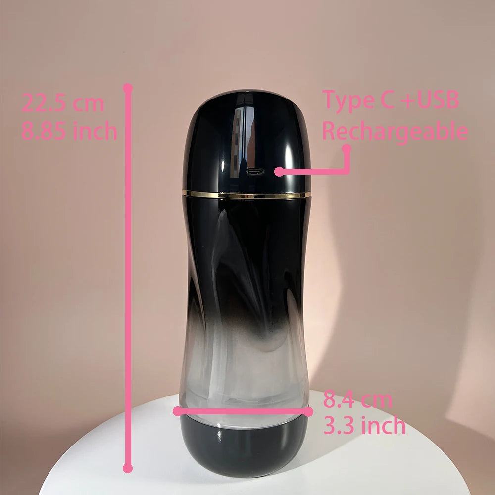 Powerful Suction and Vibrating Masturbator Cup Sky Rocket 10 Modes TPE Sleeve Men Sex Toy Masturbation BlowJob Penis Train