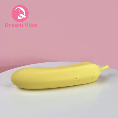 Banana Vibrator Soft Liquid Silicone 21 Powerful Vibrations G Spot Penetration Stimulation Fruit Sex Toy Women Pleasure 18+ Toy