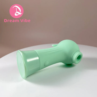 Green Bean Mini Sucker Built-in USB Rechargeable 7 Suction Modes Discreet Pleasure Sex Toy Woman Pocket Vibe Clit Nipple Toy