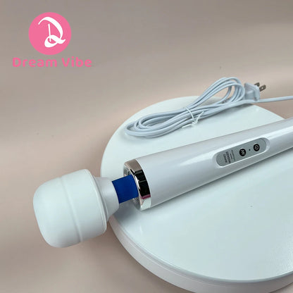 Mega Wand AC Powered Super Strong Vibrator Cabled Wired Powerful Handheld Wand Massager Sex Toy Sports Recovery Muscle Aches