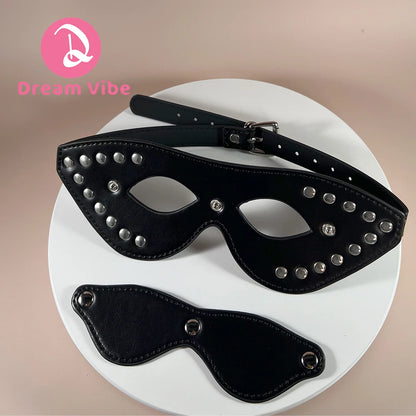 Rivit PU BlindFold Eyeshade Removeable Eye Mask By Dream Vibe Erotic Sex Toy BDSM Restriant Fetish Cosplay Foreplay Toy Pleasure