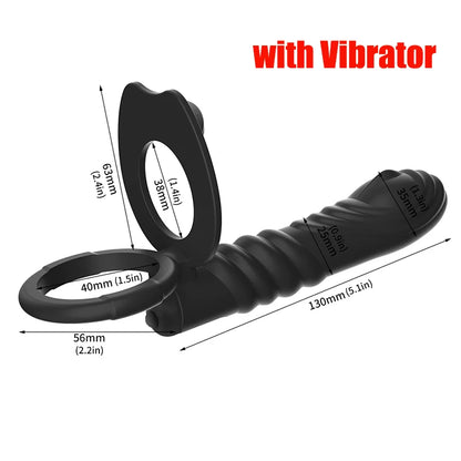 Double Penetration Anal Plug Dildo Butt Plug Vibrator For Men Strap On Penis Massage Vagina Plugs Adult Sex Toys For Couples 18+