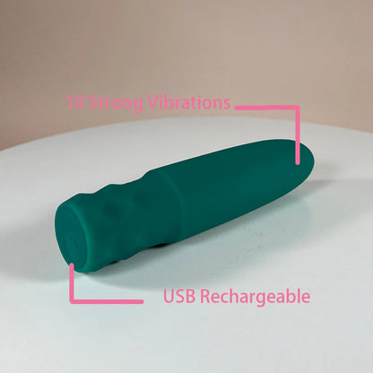 Nature's Pulse By Dream Vibe Moss Green Bullet Egg Vibrator Sex Toy for Woman Discreet Fun Pleasure Love Toy Gift Intimate