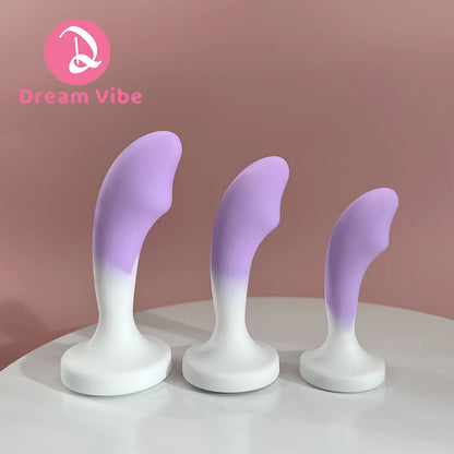 Opal Anal Trainer Kit Shiny Bottom Gem Anal Plug Set Purple and White Prostate Massager Woman Man Need Sex Toy Backdoor Dildo