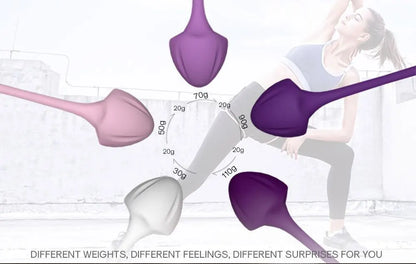Kegel Exercise Set For Women Tightening Products Postpartum Recovery Weights Exercise Pelvic Muscle Pelvic Floor Ben Wa Ball