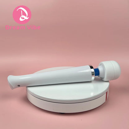 Rechargeable Mega Wand Classical Intimate Vibrator 10 Modes White Sex Toy Woman Flexible Body Massager Penetration Sex Gift