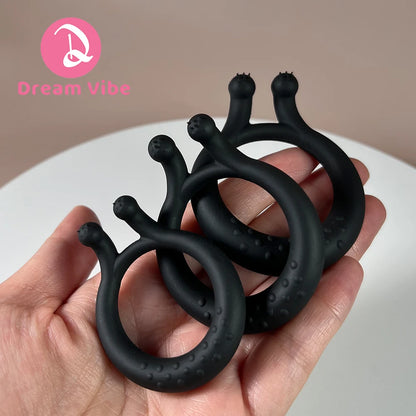 3 Pcs Silicone Cock Ring Set Pennis Ring Soft and Stretchy Sex Toy for Men Enhancer Erection Aid Stay Longer Couple Pleasure
