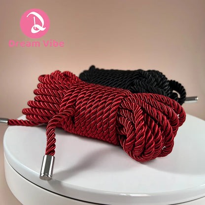 10m Bondage Rope Bound Vibe Soft Binding Rope Kinky Fun Tie Up Sensual Restraint Knot Intimcy BDSM Sex Toy for Women Couple Toy