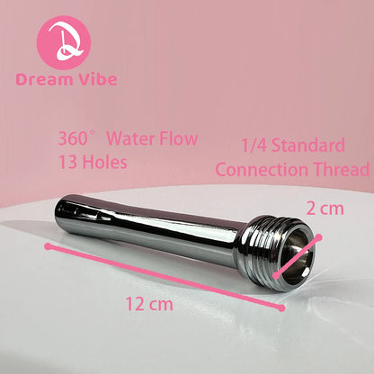 1/4 Standard 360° Anal Douche 10 Hole Nozzel Metal Anal Shower Hygiene Enema Anal Cleaner Device Sex Toy Accessory Penetration