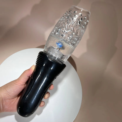 Authur Masturbation Cup By Dream Vibe 5 Thrusting & Rotating Modes 10 Vibrations Oral Sex Toy for Men Male Penis Trainer Blowjob