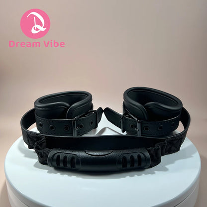 Take Me Away Handcuffs with Handle Soft Material Comfortable Wearing Sex Play Romantic Game Bondage Tool Pleasure Love Toy
