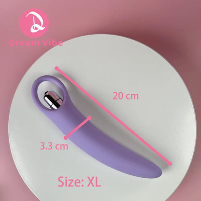 Lavender Pulse Vibrating Silicone Vaginal Dilators 10 Vibration Vaginal Muscle Stretch Regain Penetration Comfort Pleasure Woman