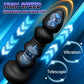 Dual Motor Vibrating Anal Plug with Prostate Massager - Silicone Latex Non-Waterproof Anal Toy for Men and Women, Rechargeable Nickel Battery Powered, 500mAh - Wireless G-Spot Stimulator with 2 Modes