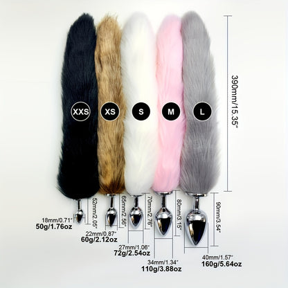 1pc Unisex BDSM Five Sizes Dog Tail Anal Plug, Animal Tail Butt Plug, Role-playing Sex Games, Men And Women Sex Toys Stimulation Massager Pleasure For Men Women Adult Games Play