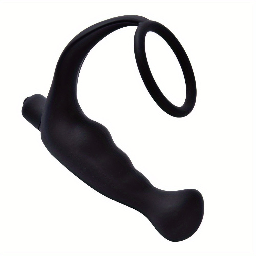 10 Speeds Vibrating Prostate Massager With Delay Ring, Sex Products For Couple Sex Pleasure Enhancement, Sex Toys For Men
