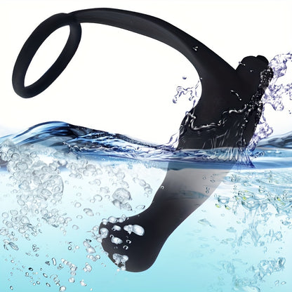 10 Speeds Vibrating Prostate Massager With Delay Ring, Sex Products For Couple Sex Pleasure Enhancement, Sex Toys For Men