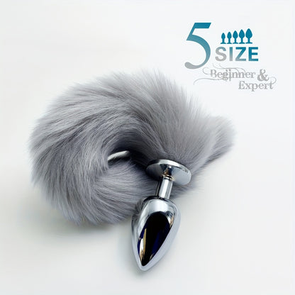 1pc Unisex BDSM Five Sizes Dog Tail Anal Plug, Animal Tail Butt Plug, Role-playing Sex Games, Men And Women Sex Toys Stimulation Massager Pleasure For Men Women Adult Games Play