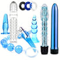8/10pcs BDSM Anal Plug Vibrator Penis Rings Kit, Anal Plug Anal Beads Dildo Cock Ring Vibrator Adult Pleasure Erotic SM Supplies Set, Vibrating Anal Plug Kit For Men And Women, Couple Flirting Sex Toy Battery Not Included
